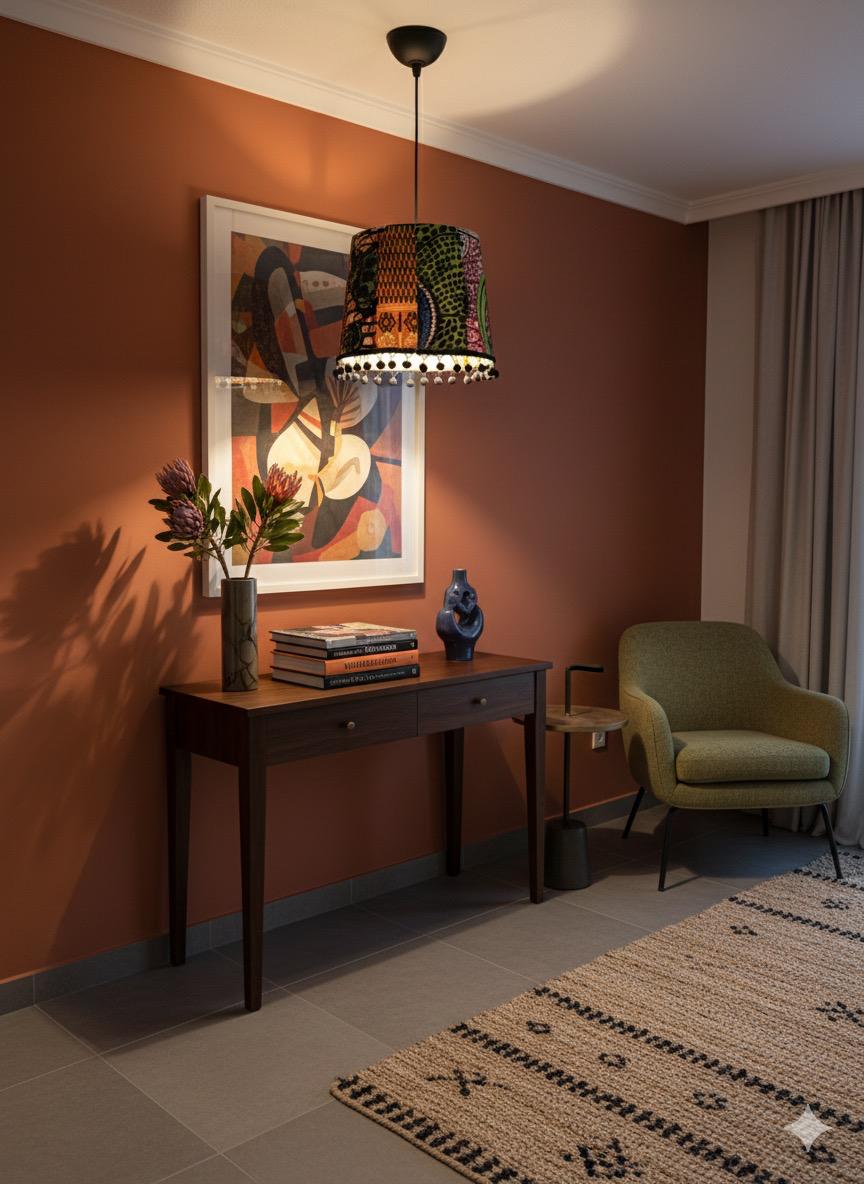 Lámpara estilo africano